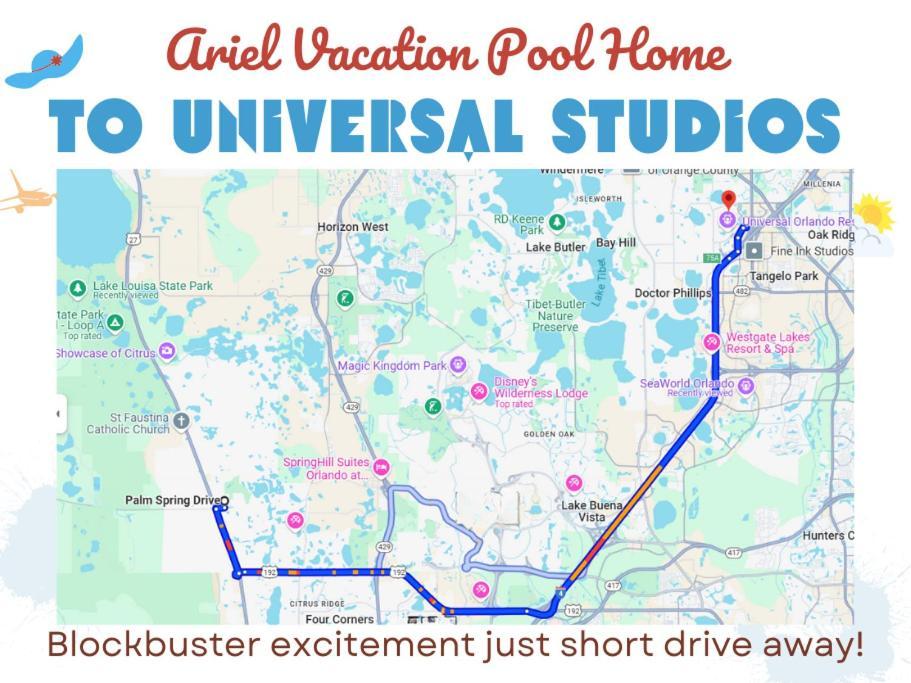 Ariel Private Pool Home Wspa Орландо Екстер'єр фото